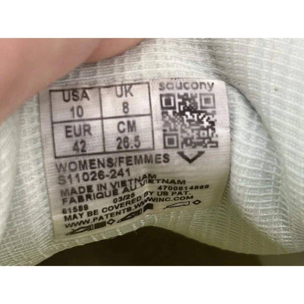 Saucony Women's White Light Green Platform Sneakers